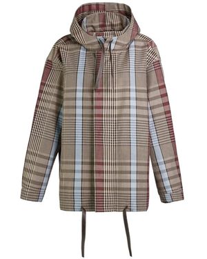 Tod's Checked Rain Coat - Gray