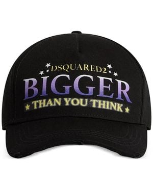 DSquared² Casquette Imprimée À Effet Usé - Noir