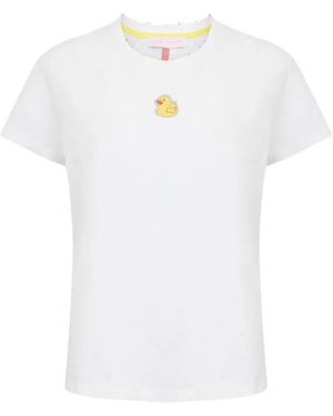 Mira Mikati Duck-Embroidered T-Shirt - White