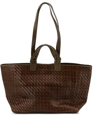 IBELIV Medium Elmio Woven Shoulder Bag - Brown