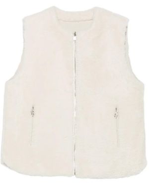 Viktoria Chan Astra Reversible Fleece Vest - White