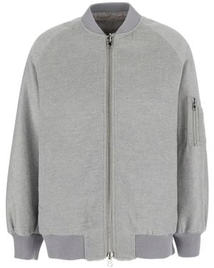 VALENTINI 1972 Reversible Faux-Fur Bomber Jacket - Gray