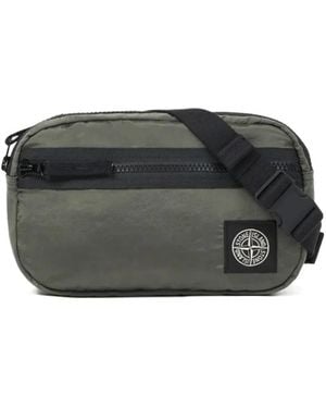 Stone Island Marsupio Con Applicazione Logo - Nero