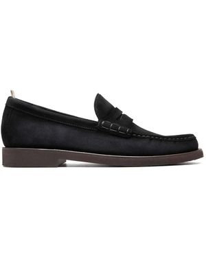 Officine Creative Balfron Flexi Suede Loafers - Black