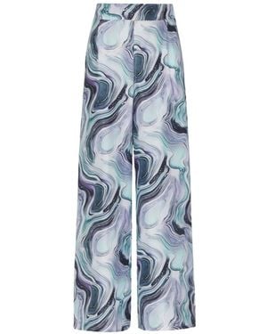 Vilebrequin Pantalones Anchos Estampados - Azul