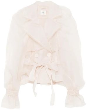 Aje. Renew Double-Breasted Jacket - White