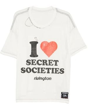 RRR123 Graphic-Print T-Shirt - White