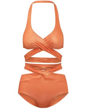 ALESSANDRO VIGILANTE Bikini À Bretelles - Orange