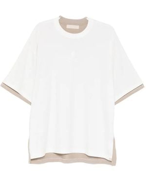 MASTERMIND WORLD Cotton High-Low T-Shirt - White