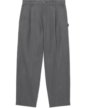 Neighborhood Pleated-Pocket Cuffed Pants - Gray