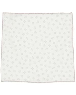 Eleventy Floral Scarf - White