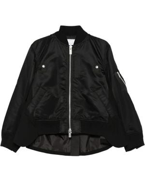 Sacai Zip-Pocket Bomber Jacket - Black