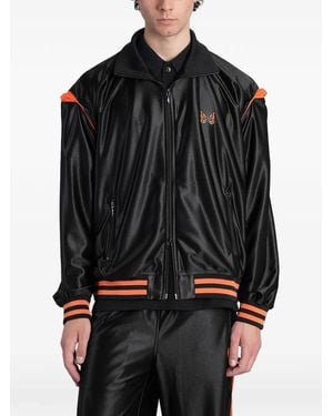 Needles Zip-Up Bomber Jacket - Black