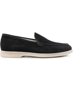 VELA SHOP Suede Loafers - Black