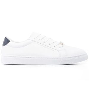 Tommy Hilfiger Logo-Plaque Detail Sneakers - White