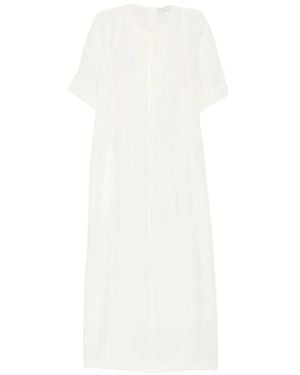 Phisique Du Role Short-Sleeve Midi Dress - White