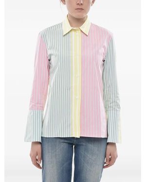 Marni Striped Flared-Sleeve Shirt - White