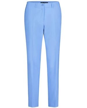 Betty Barclay Pressed-Crease Tailored Trousers - Blue