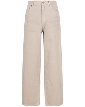 JNBY Relaxed-Fit Wide-Leg Jeans - Natural