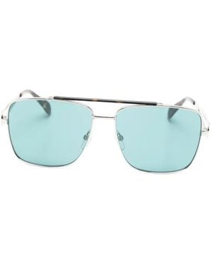 Moschino Geometric-Frame Sunglasses - Green