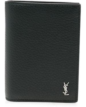 Saint Laurent Cassandre Portemonnaie - Schwarz