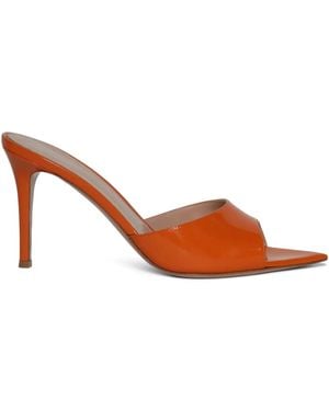 Gianvito Rossi Mules Elle 85Mm - Marrone
