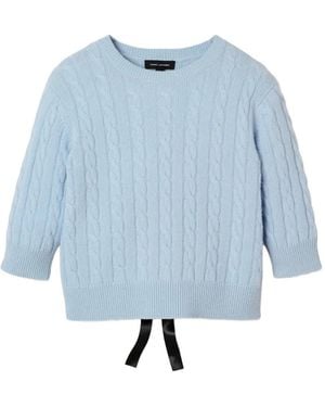 Marc Jacobs Rückenfreier Pullover Mit Schleife - Blau