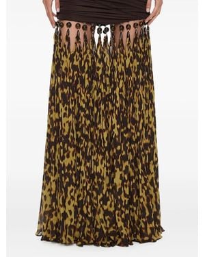 Christopher Esber Jupe Longue En Jersey - Métallisé