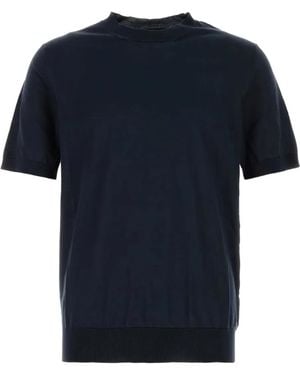 Prada Short-Sleeve Jumper - Blue