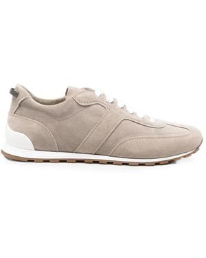 Brunello Cucinelli Paneled Monili-Chain Sneakers - White