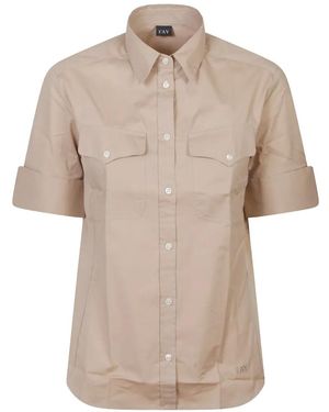 Fay Chest-Pocket Shirt - Natural