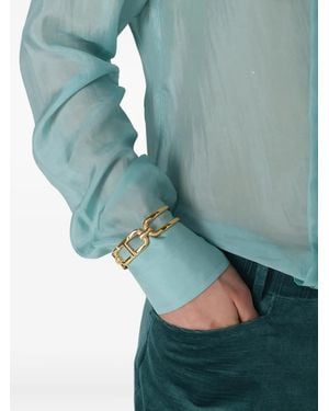 Tom Ford Pulsera con doble eslabón - Azul