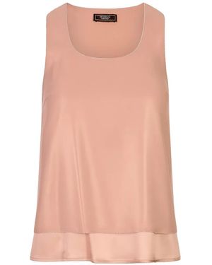 Peserico Metallic-Finish Layered Top - Pink