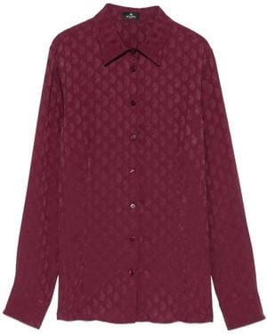 Etro Paisley-Print Shirt - Red