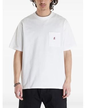 Gramicci Logo-Embroidered T-Shirt - White