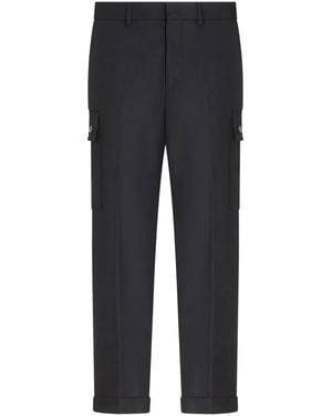 Etro Wool Cargo Trousers - Blue