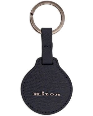 Kiton Schlüsselanhänger aus Leder - Blau