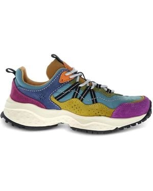 Flower Mountain Sanchia Panelled Trainers - Blue