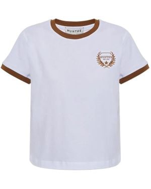 Munthe Vagary Embroidered T-Shirt - Blue