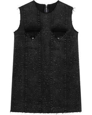 NAMACHEKO Robe Courte À Design Sans Manches - Noir