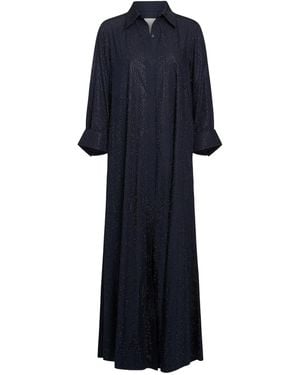 Twp Jenny's crystal-embellished shirt dress - Blau