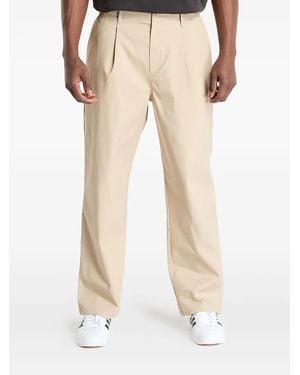 New Balance Pleated-Front Pants - Natural
