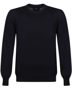 Gran Sasso Crew-Neck Cotton Sweater - Blue
