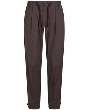 Herno Drawstring-Waist Trousers - Brown