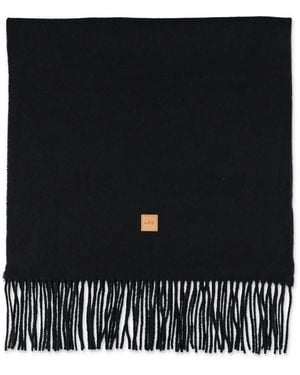 A.P.C. Schal mit Fransen - Schwarz