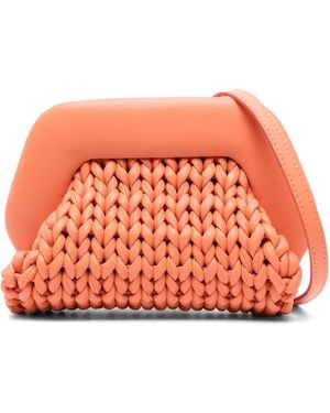 THEMOIRÈ Sac À Bandoulière En Maille Torsadée - Orange
