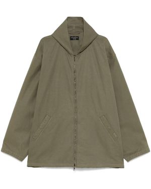 Balenciaga Hooded Zip-Up Jacket - Green