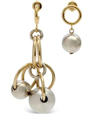 Isabel Marant Elina Asymmetric Earrings - White