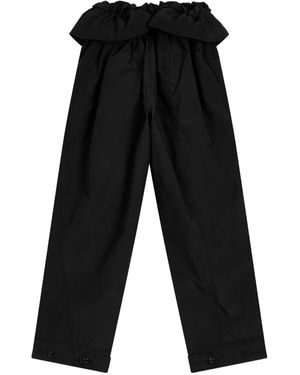 OPEN YY ラッフルディテール パンツ - ブラック