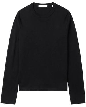 Helmut Lang Logo-Print T-Shirt - Black